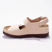 Dagoster DZA37-3014 Bej Günlük Ortopedik Kadın Sandalet - 1