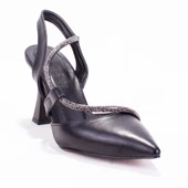 Dagoster DZA07-396155 Siyah Abiye Topuklu Kadın Ayakkabı - 2