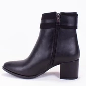 Dagoster DZA07-92822500 Siyah Klasik Topuklu Kadın Bot - 1