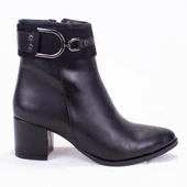 Dagoster DZA07-92822500 Siyah Klasik Topuklu Kadın Bot - 3