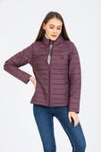 Kinetix SN659 Basıc Padded Coat Mürdüm Günlük Kadın Şişme Mont - 3