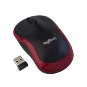 LOGITECH M185 NANO MOUSE KABLSZ BLACK/RED 910-002237 - 2