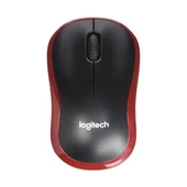 LOGITECH M185 NANO MOUSE KABLSZ BLACK/RED 910-002237 - 1
