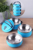 3 Katlı Sızdırmaz Yemek Termosu Sefer Tası Saklama Kabı - 7
