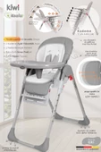 Kiwi Koala All İn One Katlanır Tekerlekli Mama Sandalyesi Gray - 1