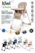 Kiwi Koala All in One Katlanır Tekerlekli Mama Sandalyesi Latte - 2