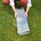 Plastik Hasır Halı Kilim Piknik Cami Park Plaj Bahçe Balkon Teras Kamp Outdoor Karavan Mat 90x180 cm - 7