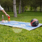 Plastik Hasır Halı Kilim Piknik Cami Park Plaj Bahçe Balkon Teras Kamp Outdoor Karavan Mat 90x140 cm - 5