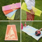 Plastik Hasır Halı Kilim Piknik Cami Park Plaj Bahçe Balkon Teras Kamp Outdoor Karavan Mat 60x140 cm thumbnail 2