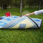 Plastik Hasır Halı Kilim Piknik Cami Park Plaj Bahçe Balkon Teras Kamp Outdoor Karavan 140 x 230 cm thumbnail 2