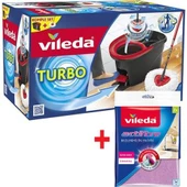 Vileda Turbo Pedallı Sistem + Vileda 2'li Actifibre Mikrofiber Bez - 1
