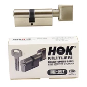 Hok BB68T Topuzlu Silindir Barel Kilit Kapı Emniyet Güvenlik 68 mm 5 Anahtarlı - 3