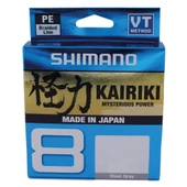 Shimano Kairiki 8 300m Örgü İp Misina Steel Gray Gri - 3