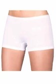 Likralı Süprem Bayan Boxer Short Beyaz 2100B - 2