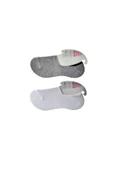 Gri ve Beyaz Kadın Babet Çorap 15 çift - 3