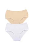 2 Adet Tutku Kadın Yüksek Bel Bato Kalın Lastik Külot S9 - 1