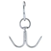 Kasap Et Kancası Kurban Asma Kancası Dönerli Çift Taraflı 8 mm Çengel - 4