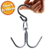 Kasap Et Kancası Kurban Asma Kancası Dönerli Çift Taraflı 8 mm Çengel - 1