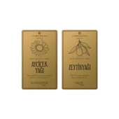 Digithome Lombardino 2 Adet Zeytinyağı ve Ayçicek Yağı Etiketi Sticker Seti 11x6,6 Cm Gold - 2