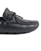 Ancrya Siyah Hakiki Deri Deri Erkek Loafer Ayakkabı thumbnail 5