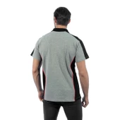 Şensel, Polo Yaka Tişört, Gri-Siyah -136E1482- Tshirt, T-shirt thumbnail 2