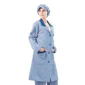 Şensel, Kadın Önlük, Mavi-Beyaz, Pötükare -94E243- İş Önlüğü - 1