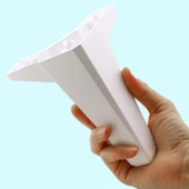 Sedir Lüks Mobilya Kanepe Sehpa Tv Ünitesi Koltuk Ayağı 15 Cm Beyaz Baza Ayakları (4 ADET) - 5