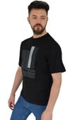 Erkek Baskılı Oversize Tişört 2378 BGL-ST02802 thumbnail 10