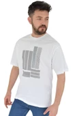 Erkek Baskılı Oversize Tişört 2378 BGL-ST02802 thumbnail 3