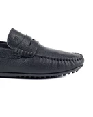 Edessa Siyah Hakiki Deri Erkek Loafer Ayakkabı thumbnail 5