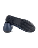 Edessa Lacivert Hakiki Deri Erkek Loafer Ayakkabı thumbnail 3