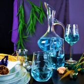 Decocia Kazaan 61 Parça  12 Kişilik  Bardak Çeyiz Seti Bosna Karaflı Sürgün Desenli thumbnail 2