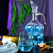 Decocia Kazaan 13 Parça 6 Kişilik  Bardak Seti Bosna Karaflı Mira Desenli thumbnail 2