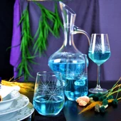 Decocia Kazaan 19 Parça  6 Kişilik Bardak Çeyiz Seti Bosna Karaflı Mira Desenli thumbnail 2