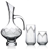 Decocia Kazaan 25 Parça 12 Kişilik  Bardak Seti Bosna Karaflı Vega Desenli thumbnail 1