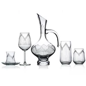 Decocia Kazaan 31 Parça 6 Kişilik  Bardak Çeyiz Seti Bosna Karaflı Vega Desenli thumbnail 1