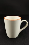 Digithome Orange Rim Porselen Kupa 250 Ml Turuncu - TL4029381 C320.003 - 4