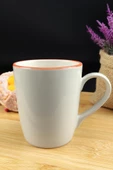 Digithome Orange Rim Porselen Kupa 250 Ml Turuncu - TL4029381 C320.003 - 3