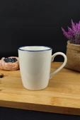 Digithome Blue Rim Porselen Kupa 250 Ml Mavi - TL4029343 C320.003 - 1