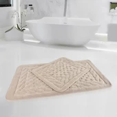 Per Class Pamuklu Kare Kabartma Klozet Takımı - 9