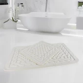 Per Class Pamuklu Kare Kabartma Klozet Takımı - 10