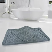 Per Class Pamuklu Kare Kabartma Klozet Takımı - 8