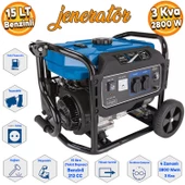 Scheppach Benzinli Jenerator 3,5 KW 2800 Watt Jenaratör SG3200X - 1