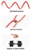 Baseus 1 Metre 2.4A Ultra Hızlı iPhone Lightning Şarj ve Data Kablosu, Kopmaz Halat Kablo, 3x Hızlı - 3