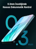 Baseus 2 Adet 0.3MM iPhone 12 Pro Max Ful Kaplama 8K Ekran Koruyucu Kırılmaz, Parmak İzi Bırakmaz - 5