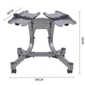 Avec Ayarlanabilir Dambıl Seti 24 KgX2 Adet + Stand thumbnail 3