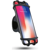 Polham Motosiklet, Bisiklet, Scooter Gidon Uyumlu Silikon Telefon Tutucu, Düşme Engelleyici Tutucu - 1