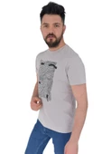 Erkek Baskılı Sıfır Yaka Tişört 2383 BGL-ST02825 thumbnail 6