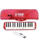 Lino Melodika 32 Tuşlu Bez Çanta Kırmızı - 1