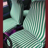 Yeşil Çizgili Servis Kılıfı - Zebra Desen Servis Kılıfı - 2